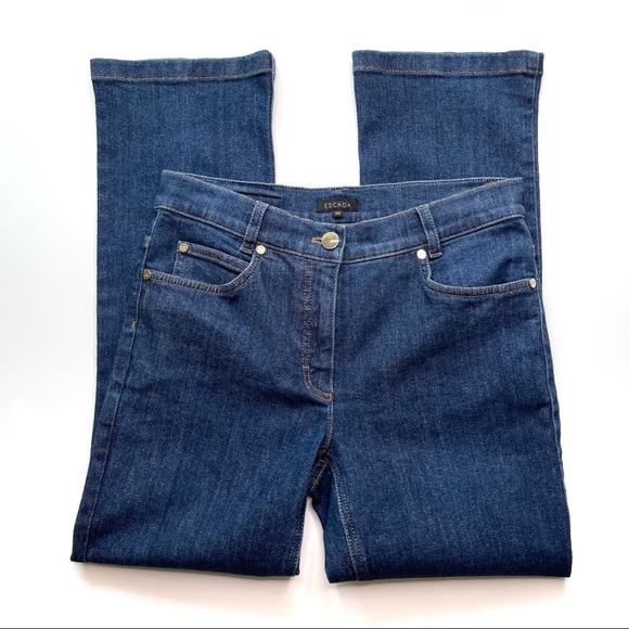 Escada J507 Cropped Flare Jeans EU 36 / US 6 - Picture 2 of 16